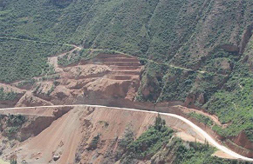 Huancayo – Izcuchaca Section was restored after a mountain landslide in Huancavelica in January