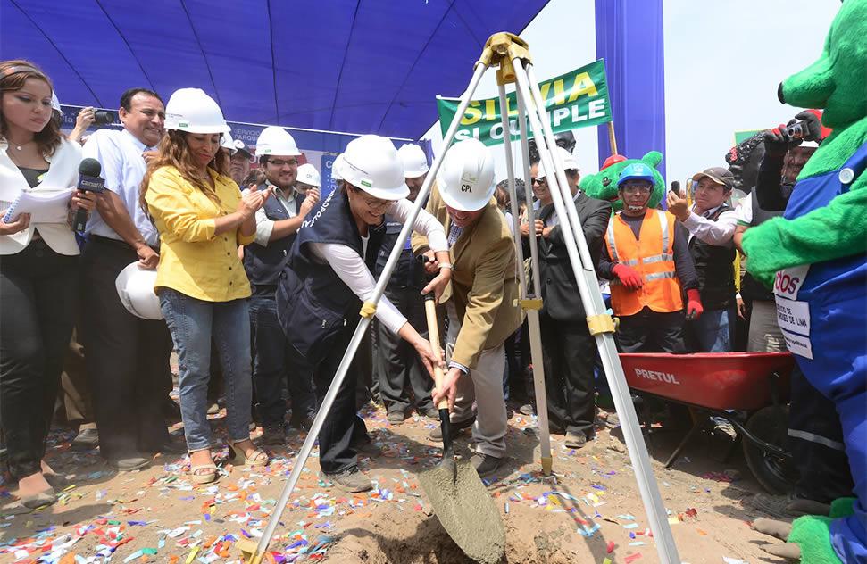 Consorcio Parques de Lima and the Municipality of Lima laid the first Stone for the “Flor de Amancaes” zonal park