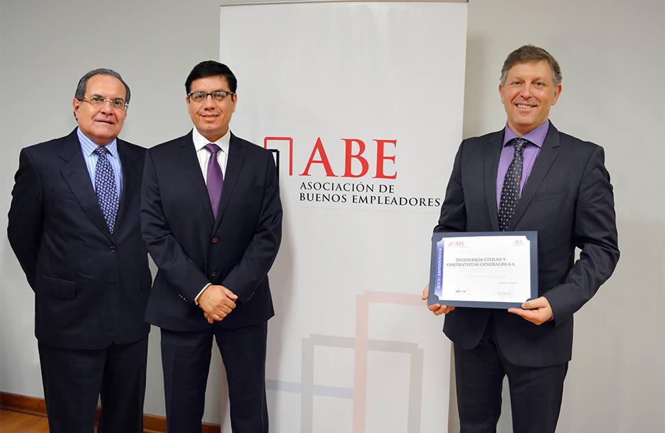 ICCGSA recibe certificación de la Asociación de Buenos Empleadores, de AMCHAM